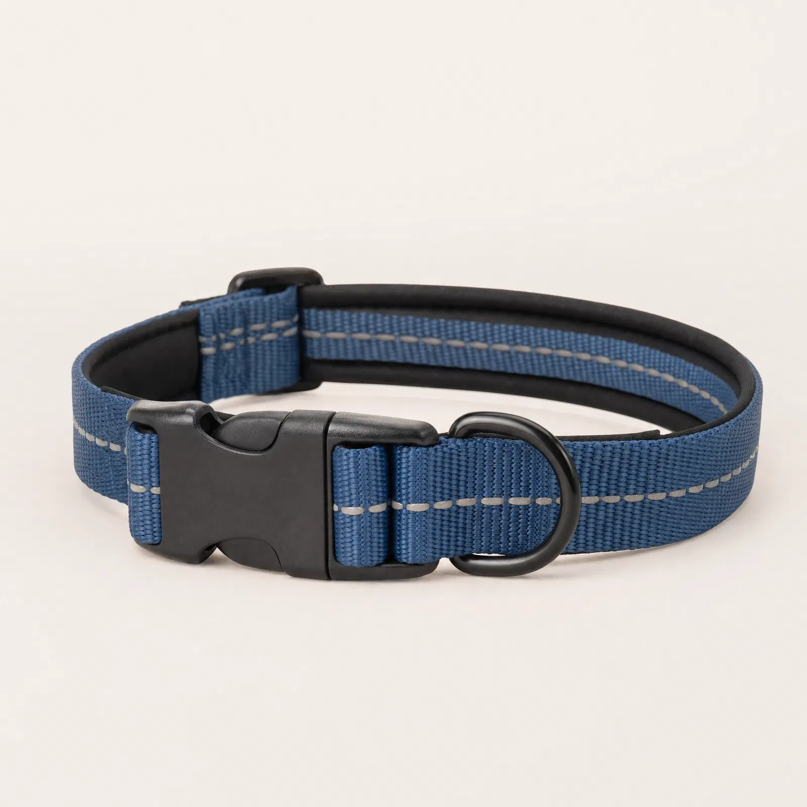 Harbor reflective dog collar in slate blue